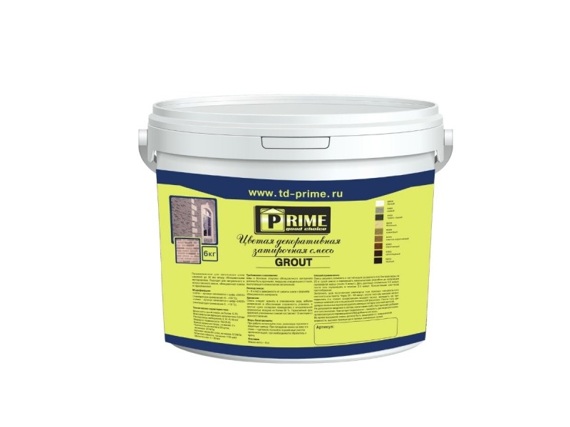 Цветные декоративные затирки (Фуги) Prime Grout