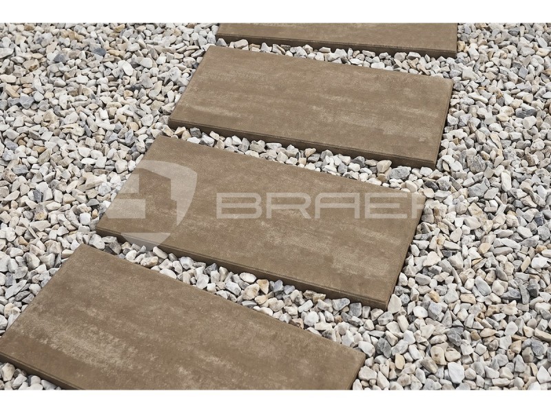 Тротуарная плитка BRAER Сити Color Mix Миндаль 900х400 80 мм