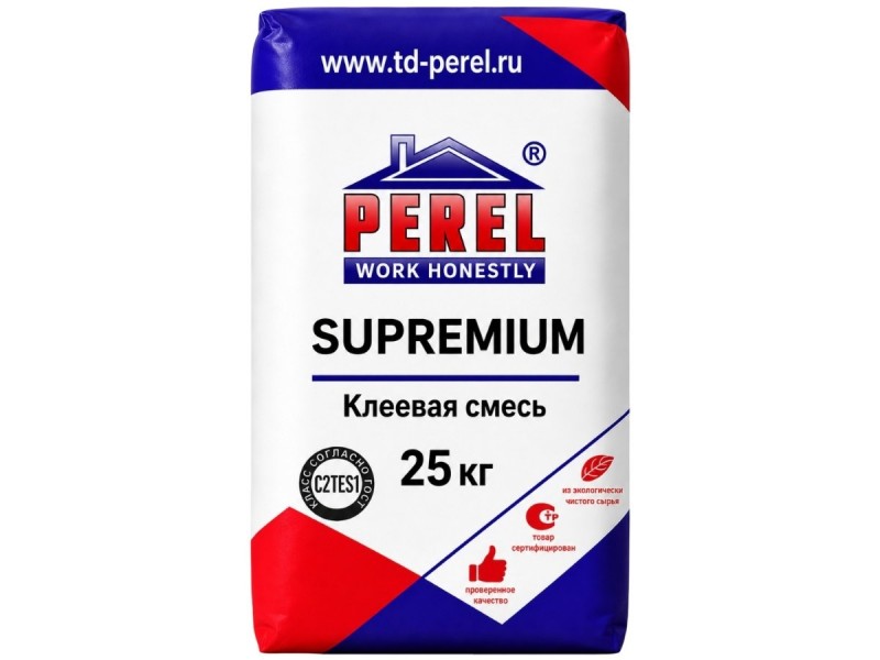 Клеевая смесь Perel SUPREMIUM, 25кг
