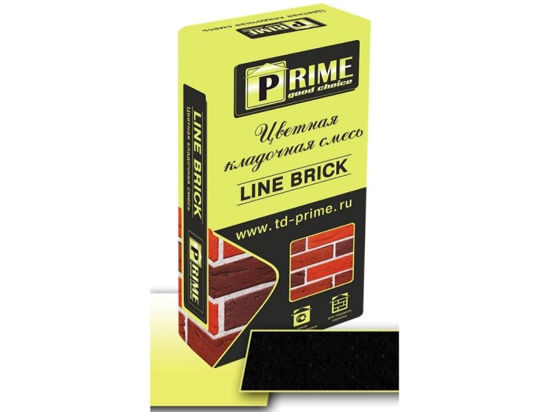Prime Line Brick Klinker 7653 Черная 25кг