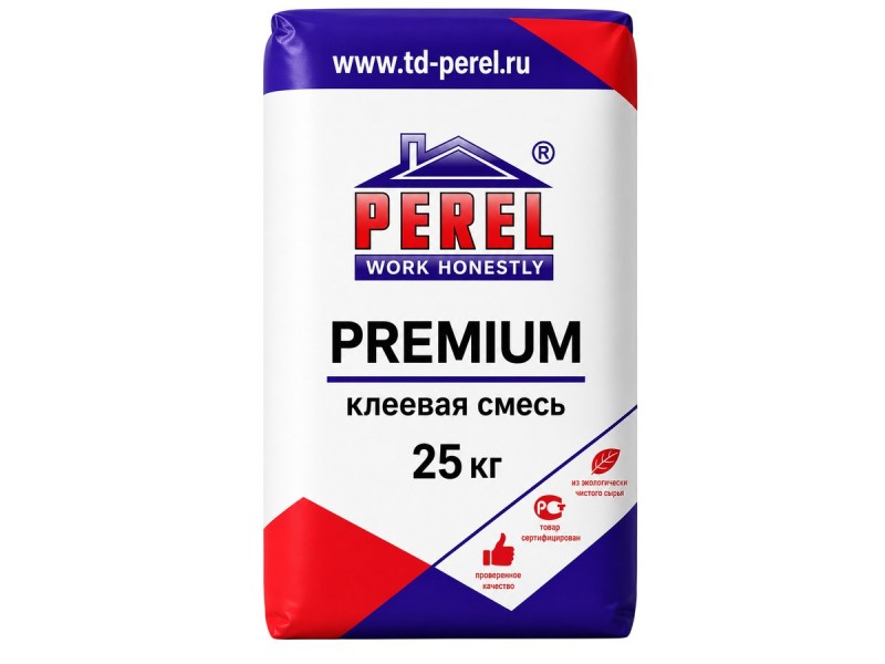 Клеевая смесь Perel PREMIUM, 25кг
