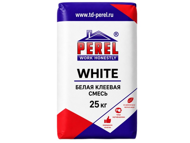 Клеевая смесь Perel WHITE, 25кг купить в Минске — БелАртДом